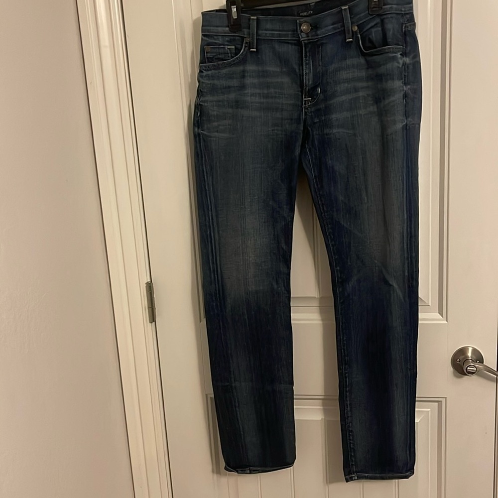 Fidelity Axl Relaxed‎ Skinny Jean Exile some flaws women’s sz 29 whiskering READ